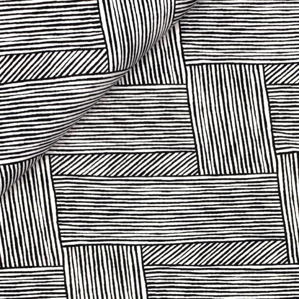 RESTSTÜCK 1,60m !!! - Viskose Stretch Twill - Diagonal Stripes - black/sand