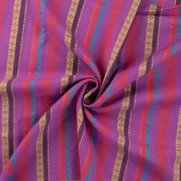 Viskose - Fancy Stripe - cyclam