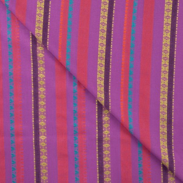 Viskose - Fancy Stripe - cyclam