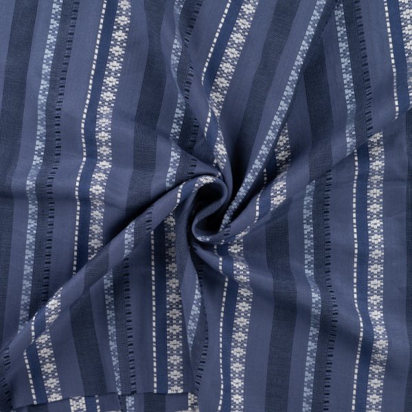 Viskose - Fancy Stripe - denim