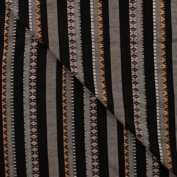 Viskose - Fancy Stripe - schwarz