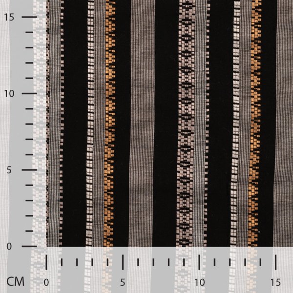 Viskose - Fancy Stripe - schwarz