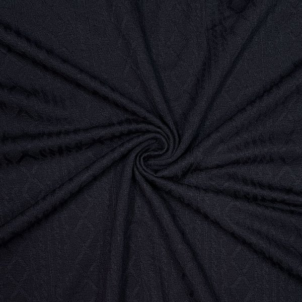 Viskose Jacquard Jersey - Boho - schwarz