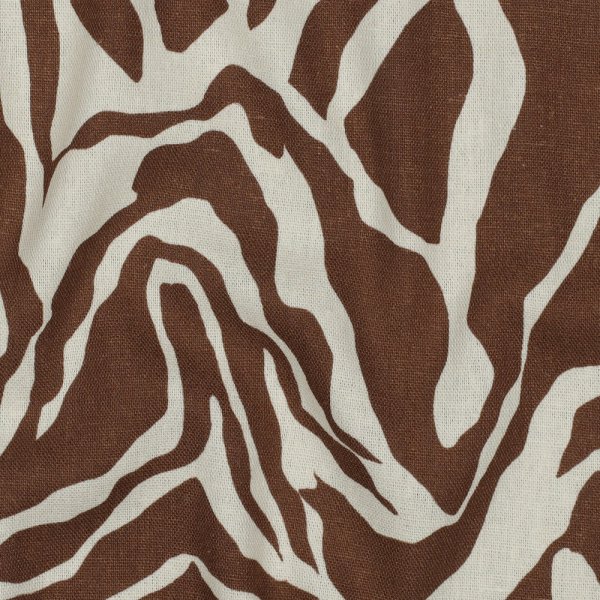 Viskose Leinen - Zebra Aliki - brown