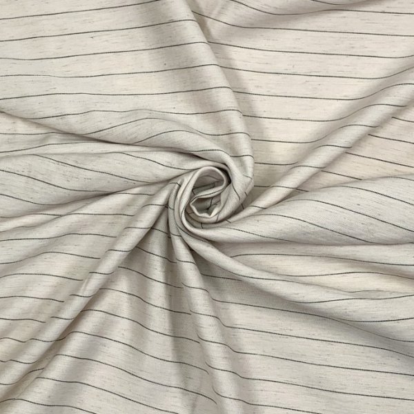 Viskose Leinen - Stripes big - nature