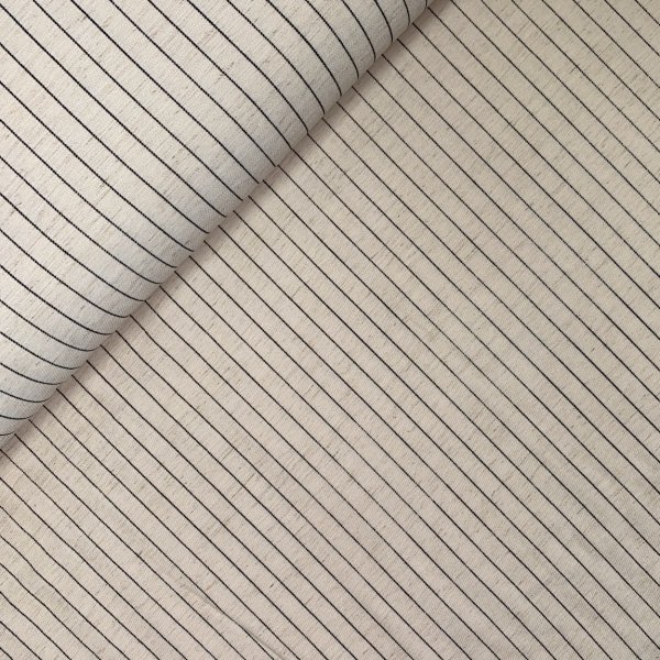 Viskose Leinen - Stripes small - nature