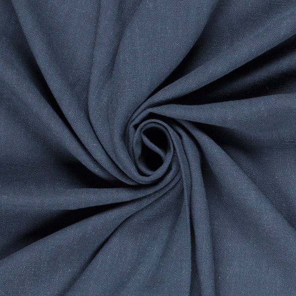 Viskose Leinen - uni - denim