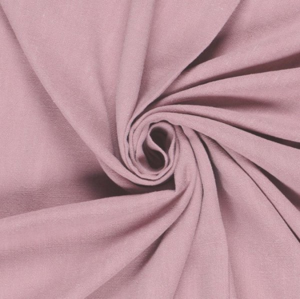 Viskose Leinen - uni - rose