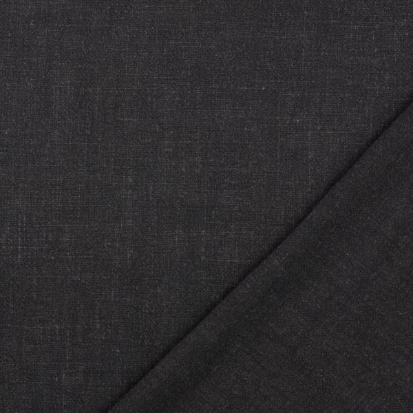 RESTSTÜCK 0,60m !!! - Viskose Leinen - uni - schwarz
