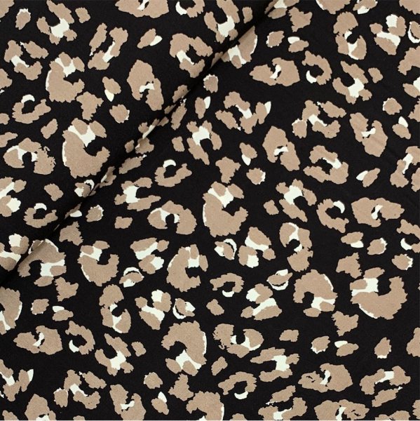 Viskose - Leoprint - black