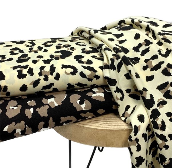 Viskose - Leoprint - beige