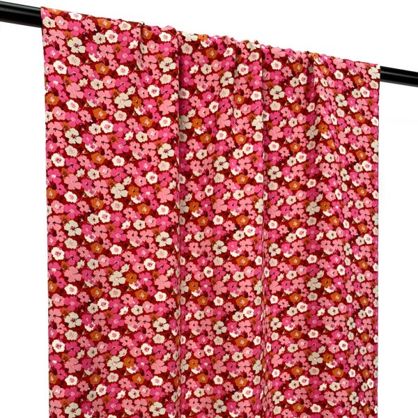 RESTSTÜCK 1,30m !!! - Viskose Popeline - Lika - fuchsia