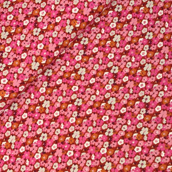 RESTSTÜCK 1,30m !!! - Viskose Popeline - Lika - fuchsia