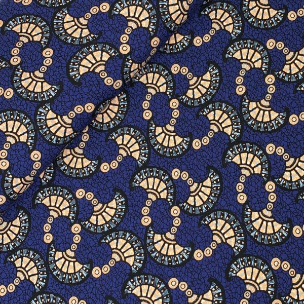 RESTSTÜCK 2,20m !!! - Viskose - Bali Mosaik - denim