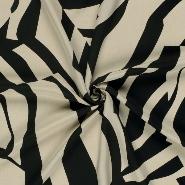 Viskose - Outline - beige/black