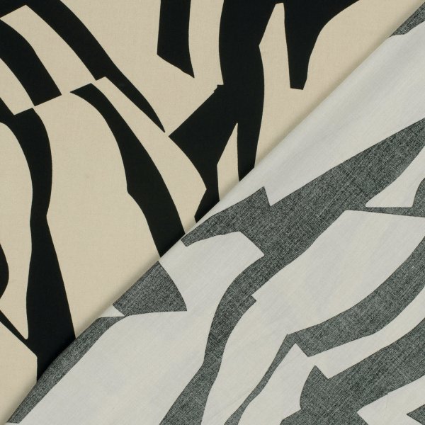 Viskose - Outline - beige/black