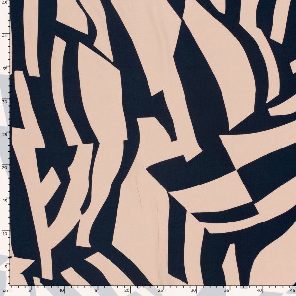 Viskose - Outline - nude/navy