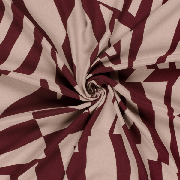 RESTSTÜCK 1,70m !!! - Viskose - Outline - rose/bordeaux