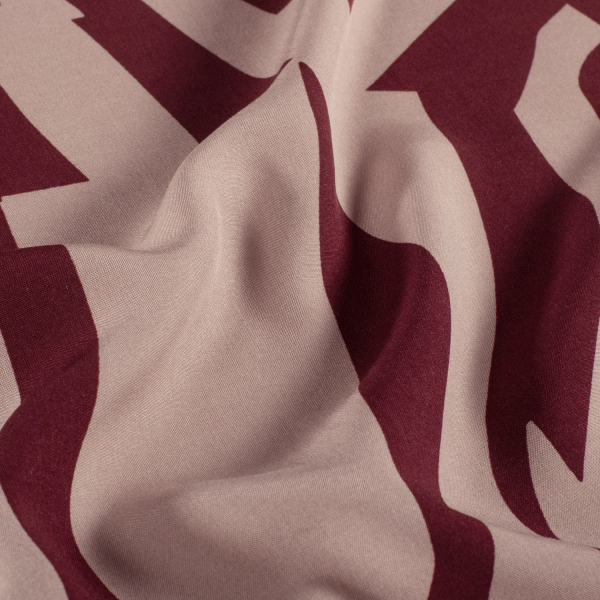 RESTSTÜCK 1,70m !!! - Viskose - Outline - rose/bordeaux