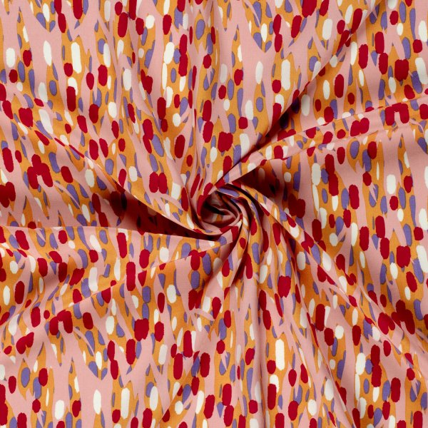 Viskose Popeline - Blai - rosa/rot/flieder