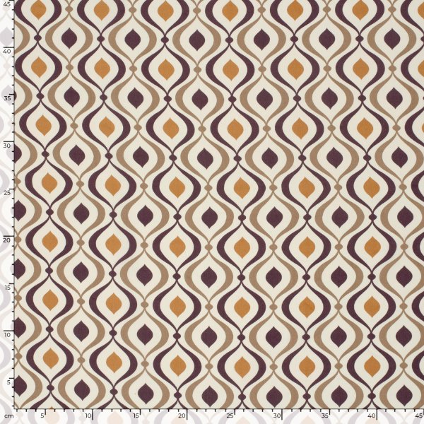 Viskose Popeline - Bruna - brown/ecru