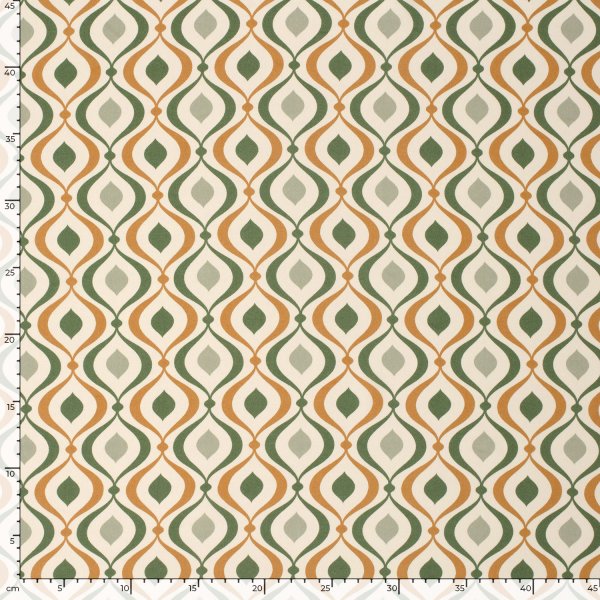 Viskose Popeline - Bruna - khaki/ecru