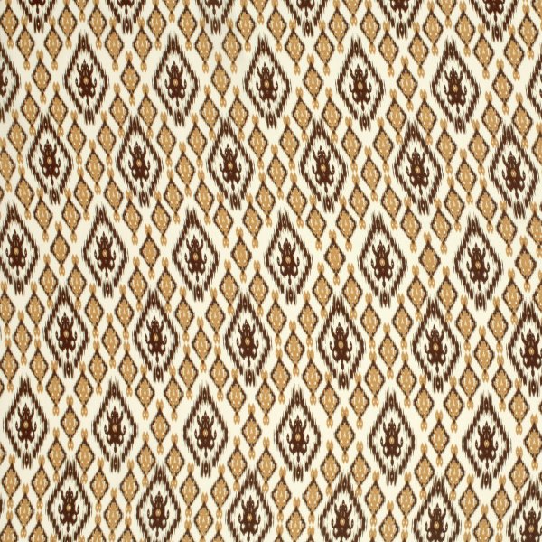 Viskose Popeline - Edla - brown/ecru