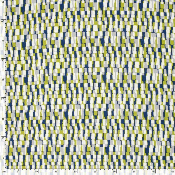 Viskose Popeline - Gali - blue/green