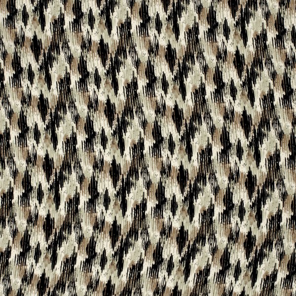 Viskose Popeline - Jale - black/brown/khaki