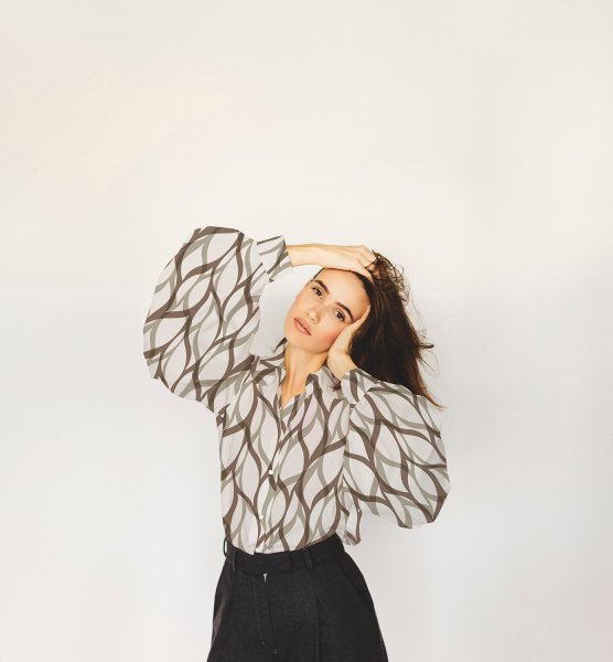 Viskose Popeline - Janelle - brown/khaki/ecru