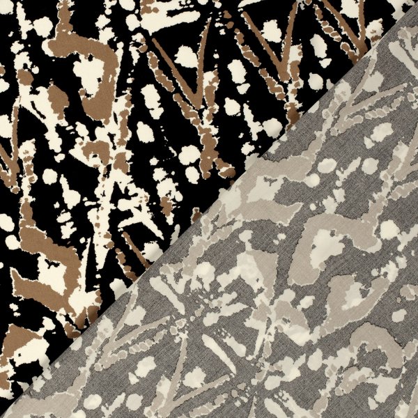 Viskose Popeline - Lanie - black/brown