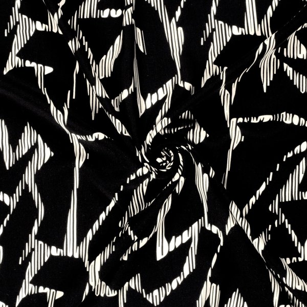Viskose Popeline - Marlea - black/white