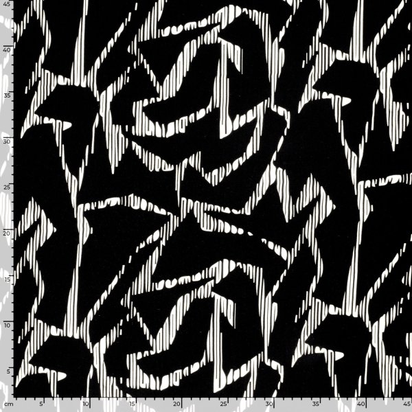 Viskose Popeline - Marlea - black/white