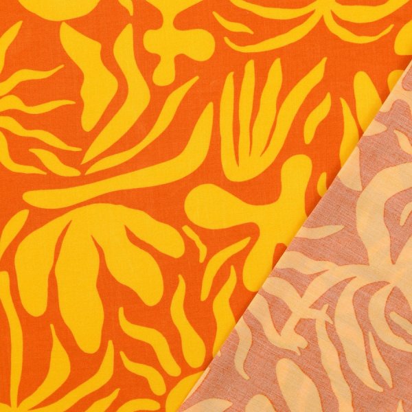 Viskose Popeline - Taciana - orange/yellow
