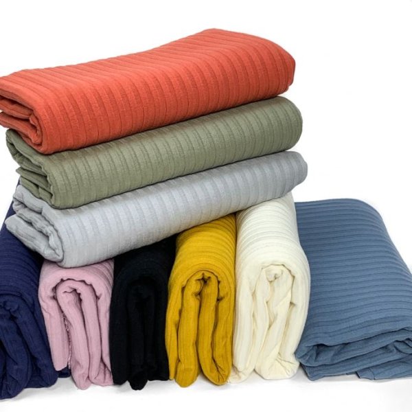 RESTSTÜCK 70cm !!! - Soft Viskose Rippjersey - marine