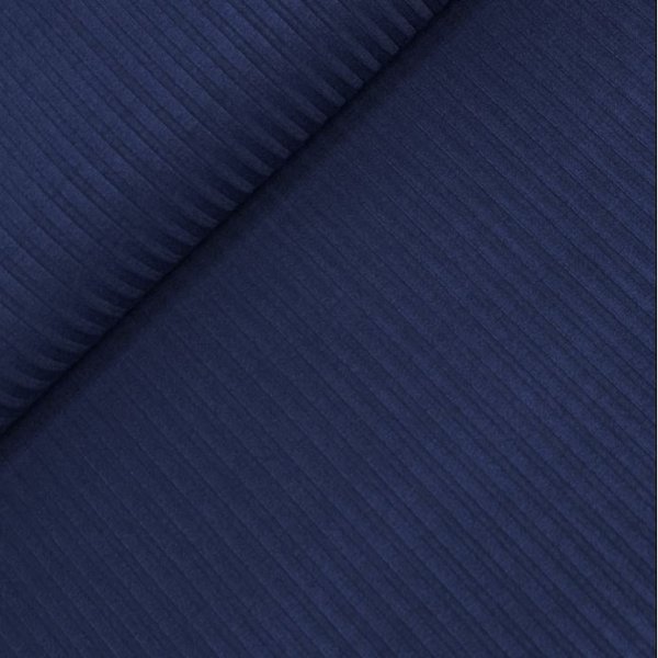 RESTSTÜCK 70cm !!! - Soft Viskose Rippjersey - marine