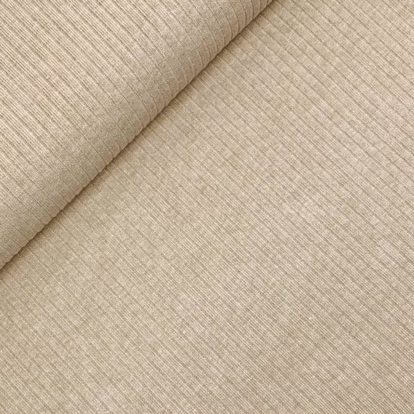Viskose Rippstrick - Manon - sand meliert