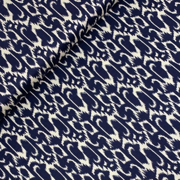 RESTSTÜCK 0,60m !!! - Viskosesatin - matt - Feliz - marine