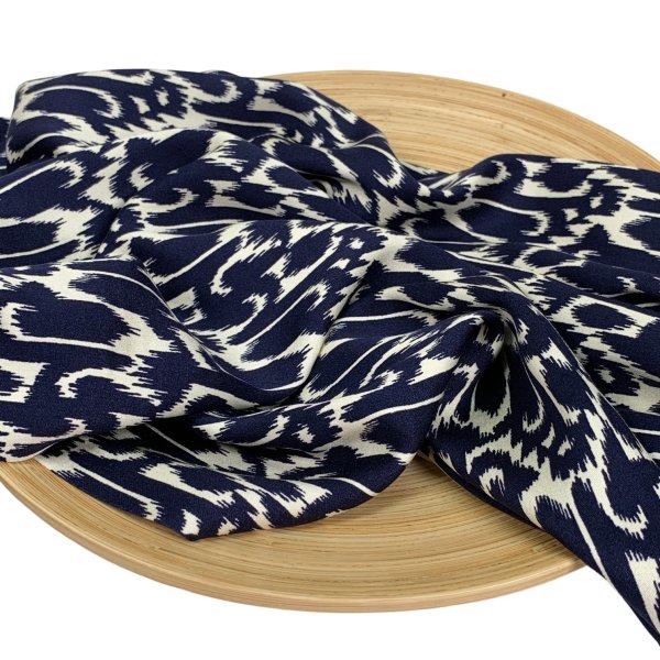 RESTSTÜCK 0,60m !!! - Viskosesatin - matt - Feliz - marine