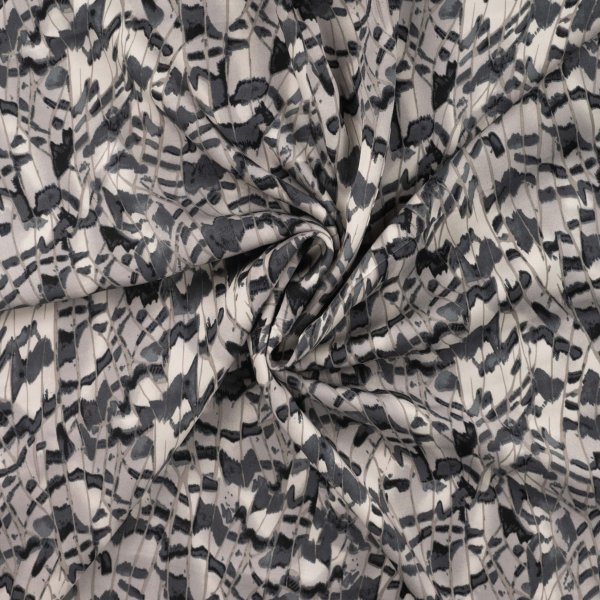 Viskosesatin - matt - Mystic Feather - grey