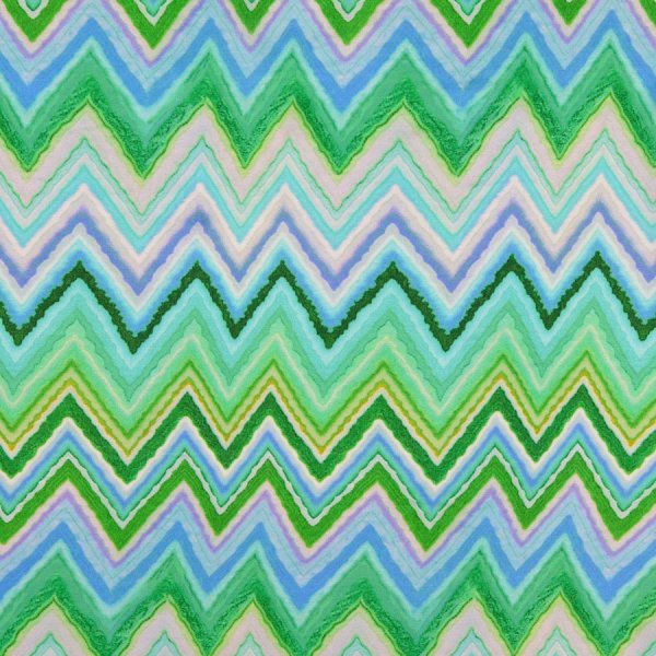 Viskosesatin - matt - Kalina - multicolor grün