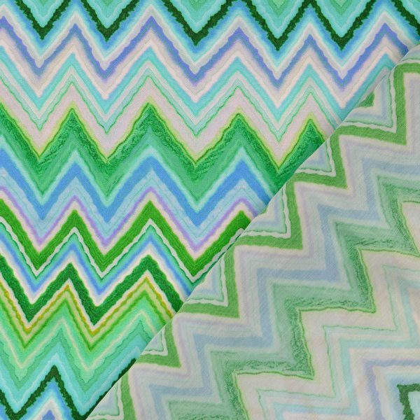 Viskosesatin - matt - Kalina - multicolor grün