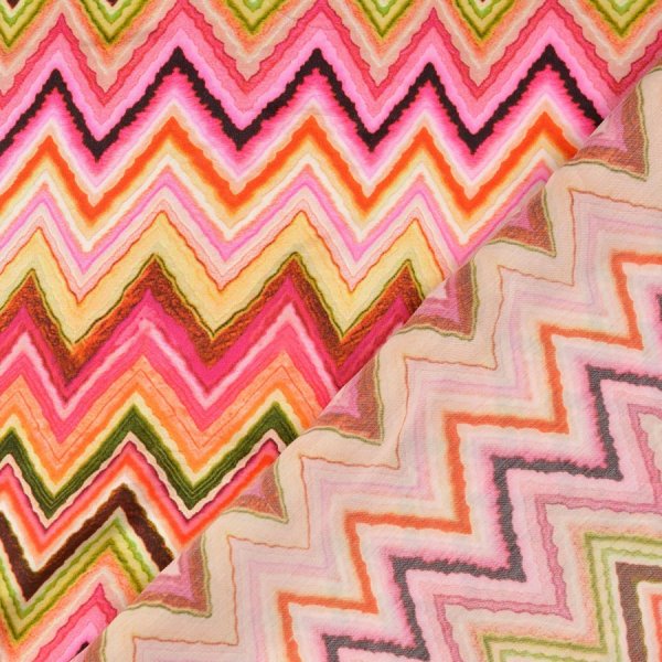 Viskosesatin - matt - Kalina - multicolor pink