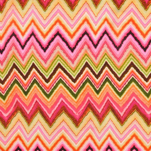 Viskosesatin - matt - Kalina - multicolor pink