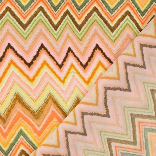 Viskosesatin - matt - Kalina - multicolor rosé
