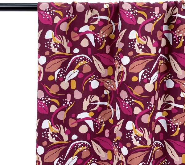 RESTSTÜCK 1,10m !!! - Viskose Popeline - Sevar - bordeaux