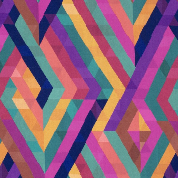 Viskose - Sina - petrol/fuchsia