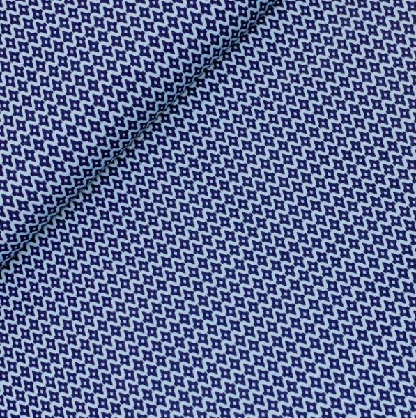 RESTSTÜCK 2,10m !!! - Viskose - Small Rhombus - blue