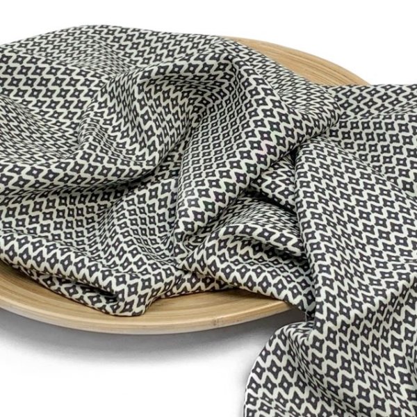 RESTSTÜCK 1,80m !!! - Viskose - Small Rhombus - grey