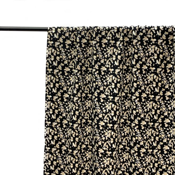 RESTSTÜCK 0,50m !!! - Viskose - Small Stains - black